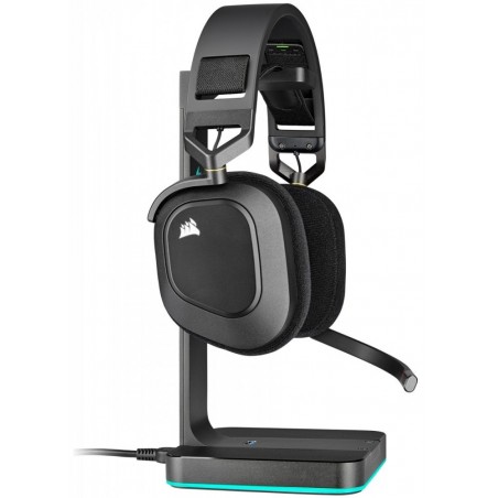 Słuchawki bezprzewodowe HS80 RGB Carbon Słuchawki bezprzewodowe HS80 RGB Carbon
