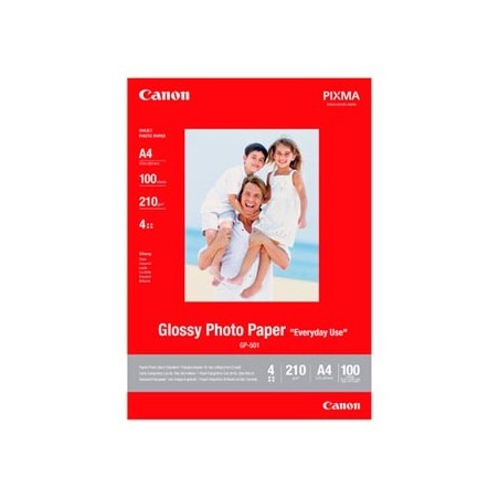 Canon Photo paper Glossy, GP-501, foto papier, połysk, GP501 A4 typ 0775B001, biały, A4, 200 g/m2, 100 szt., atrament Canon Photo paper Glossy, GP-501, foto papier, połysk, GP501 A4 typ 0775B001, biały, A4, 200 g/m2, 100 szt., atrament
