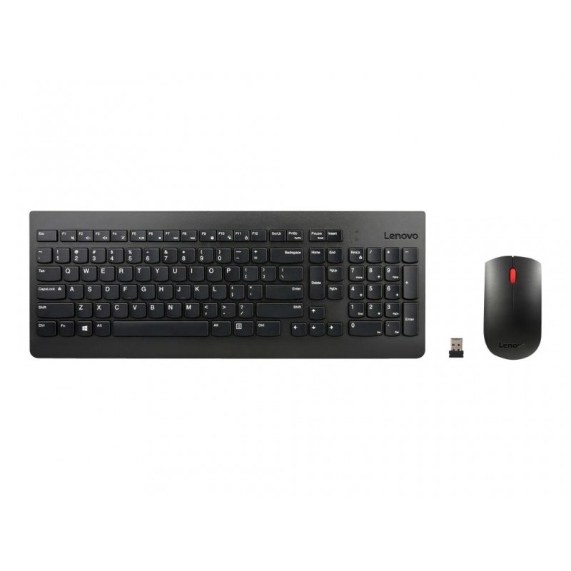 LENOVO 4X30M39497 Lenovo Essential Wireless Keyboard and Mouse Combo U.S. English with Euro symbol LENOVO 4X30M39497 Lenovo Essential Wireless Keyboard and Mouse Combo U.S. English with Euro symbol