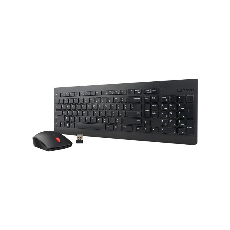 LENOVO 4X30M39497 Lenovo Essential Wireless Keyboard and Mouse Combo U.S. English with Euro symbol LENOVO 4X30M39497 Lenovo Essential Wireless Keyboard and Mouse Combo U.S. English with Euro symbol