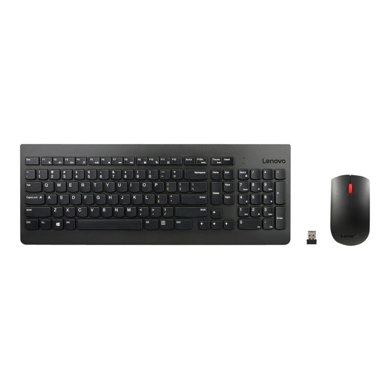 LENOVO 4X30M39497 Lenovo Essential Wireless Keyboard and Mouse Combo U.S. English with Euro symbol