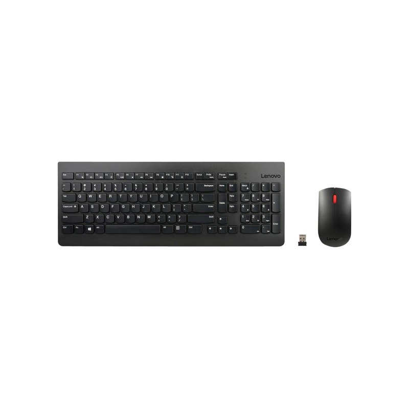 LENOVO 4X30M39497 Lenovo Essential Wireless Keyboard and Mouse Combo U.S. English with Euro symbol LENOVO 4X30M39497 Lenovo Essential Wireless Keyboard and Mouse Combo U.S. English with Euro symbol