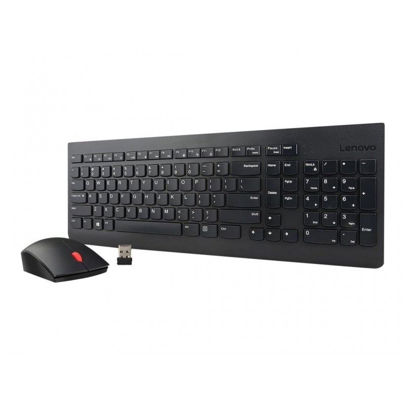 LENOVO 4X30M39497 Lenovo Essential Wireless Keyboard and Mouse Combo U.S. English with Euro symbol LENOVO 4X30M39497 Lenovo Essential Wireless Keyboard and Mouse Combo U.S. English with Euro symbol