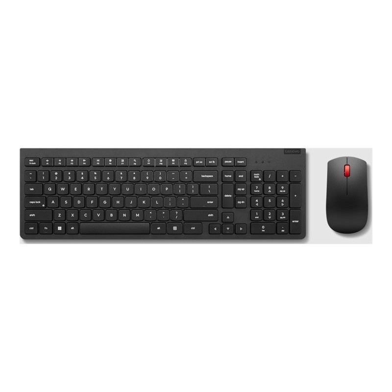 LENOVO Essential Wireless Combo Keyboard & Mouse Gen2 Black US Euro 103P LENOVO Essential Wireless Combo Keyboard & Mouse Gen2 Black US Euro 103P