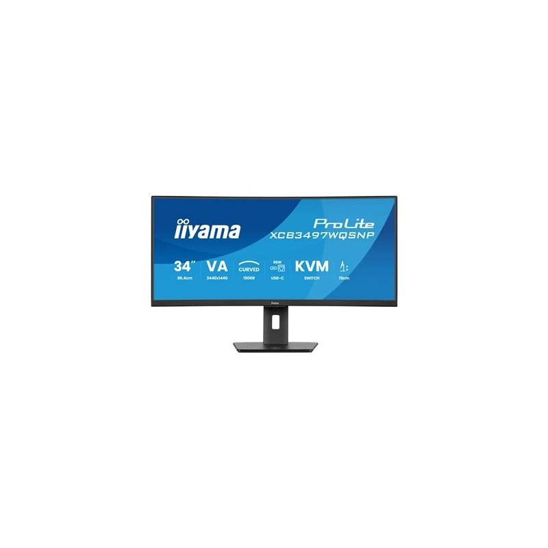 IIYAMA 34inch UW Curved VA-panel 3440x1440 120Hz 350cd/m2 04ms MPRT Speakers USB-C Dock LAN 95W PD KVM DisplayPort 2xHDMI IIYAMA 34inch UW Curved VA-panel 3440x1440 120Hz 350cd/m2 04ms MPRT Speakers USB-C Dock LAN 95W PD KVM DisplayPort 2xHDMI
