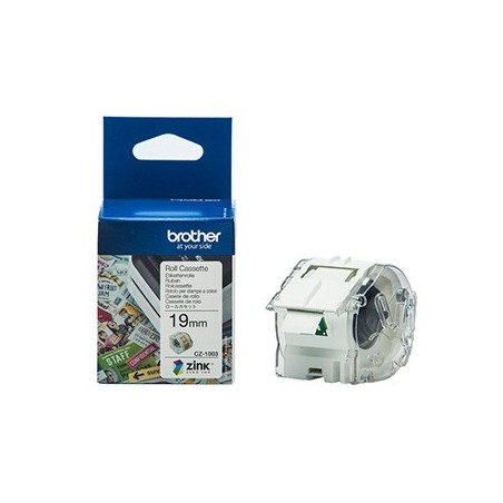 Brother taśma papierowa 19mm x 5m, biała, CZ1003, do drukarki VC-500W Brother taśma papierowa 19mm x 5m, biała, CZ1003, do drukarki VC-500W