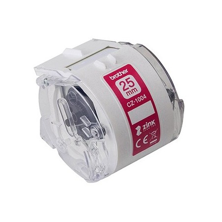 Brother taśma papierowa 25mm x 5m, biała, CZ1004, do drukarki VC-500W Brother taśma papierowa 25mm x 5m, biała, CZ1004, do drukarki VC-500W