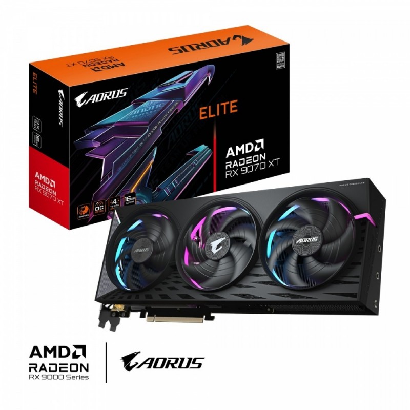 Karta graficzna Radeon RX 9070 XT AORUS ELITE 16GB GDDR6 256bit DP/HDMI