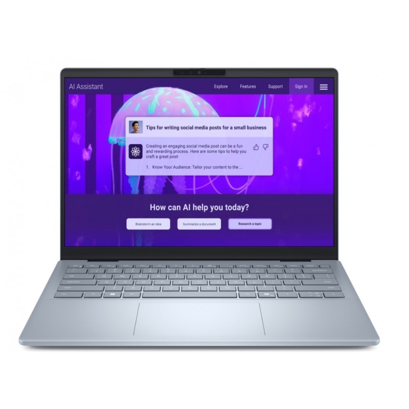 Laptop Dell 14 Plus DB14250 Win11Pro Ultra 7 256V/16GB/1TB/14.0 FHD+ Touch/Arc/FgrPr/WLAN + BT/Backlit Kb/4 Cell/3Y ProSupport