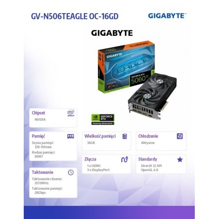 Karta graficzna GV-N506TEAGLE OC-16GD Karta graficzna GV-N506TEAGLE OC-16GD