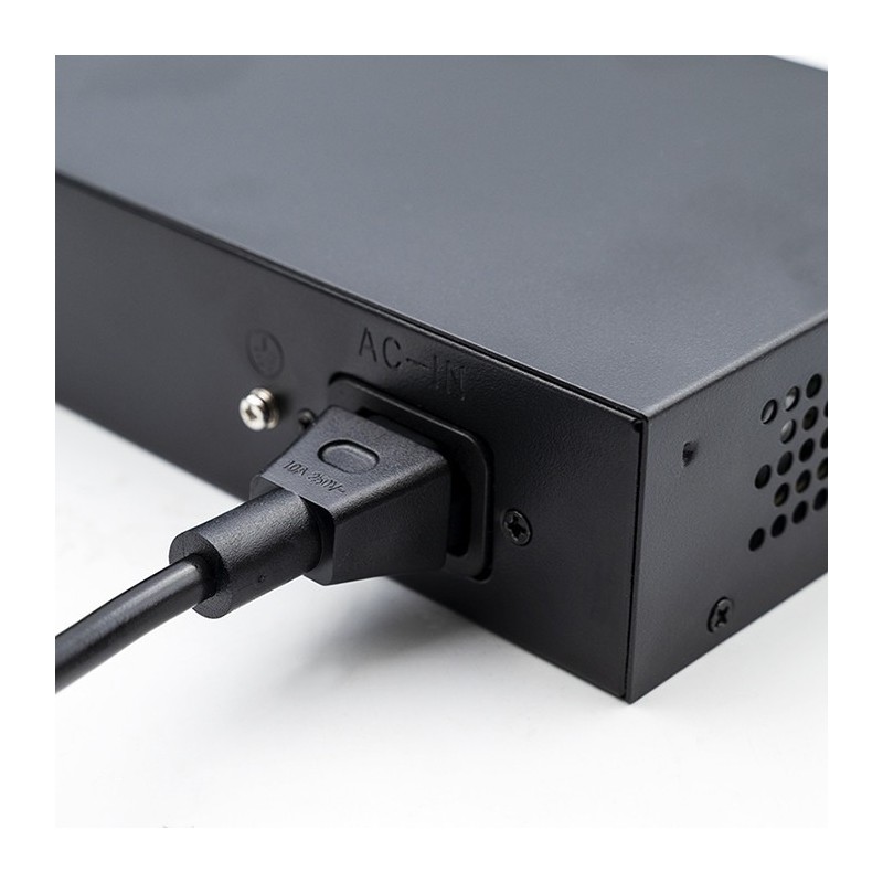 Przełącznik sieciowy SWITCH FAST Ethernet 8x RJ45 PoE 2x RJ45 Uplink 1x SFP | 120W | 1000Mb/s Przełącznik sieciowy SWITCH FAST Ethernet 8x RJ45 PoE 2x RJ45 Uplink 1x SFP | 120W | 1000Mb/s