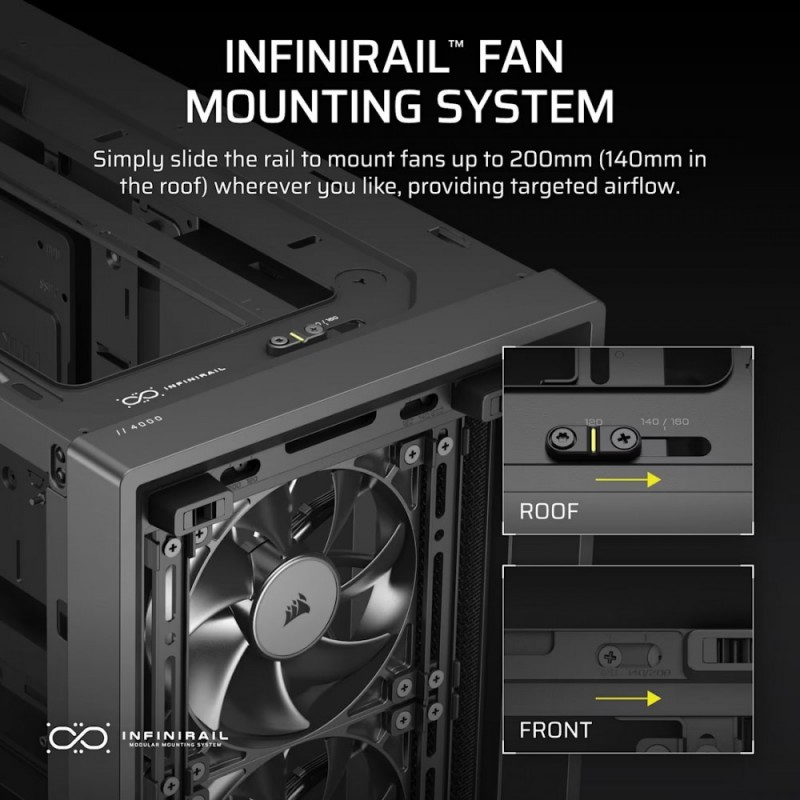 Obudowa FRAME 4000D RS Black Mid Tower ATX Obudowa FRAME 4000D RS Black Mid Tower ATX