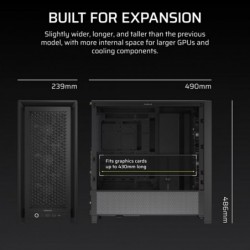 Obudowa FRAME 4000D RS Black Mid Tower ATX Obudowa FRAME 4000D RS Black Mid Tower ATX