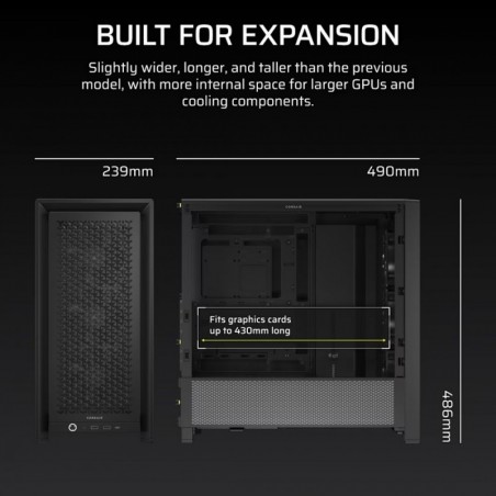 Obudowa FRAME 4000D RS Black Mid Tower ATX Obudowa FRAME 4000D RS Black Mid Tower ATX