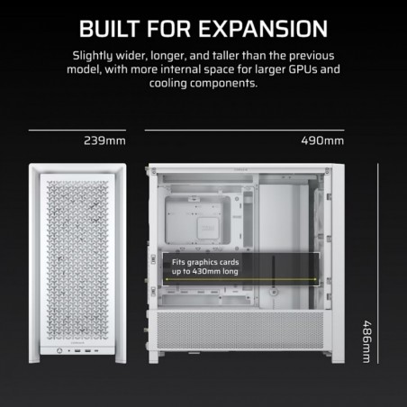 Obudowa FRAME 4000D RS White Mid Tower ATX Obudowa FRAME 4000D RS White Mid Tower ATX