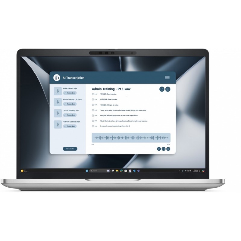 Laptop Dell Pro 13 Plus PB13255/Ryzen AI 5 PRO 340/16GB/512GB SSD Gen4/13.3FHD+/Radeon 760M/FgrPr&SmtCd/FHD/IR Cam/Mic/WLAN+BT/B