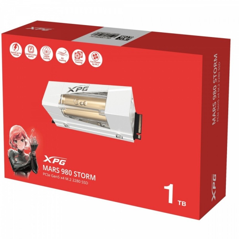 Dysk SSD XPG MARS 980 STORM 1TB PCIe 5x4 14/10 GB/s Dysk SSD XPG MARS 980 STORM 1TB PCIe 5x4 14/10 GB/s