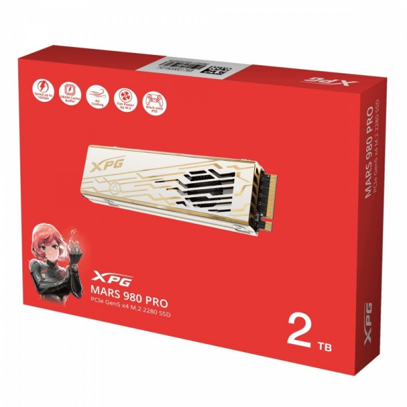 Dysk SSD XPG MARS 980 PRO 2TB PCIe 5x4 14/13 GB/s M2 Dysk SSD XPG MARS 980 PRO 2TB PCIe 5x4 14/13 GB/s M2