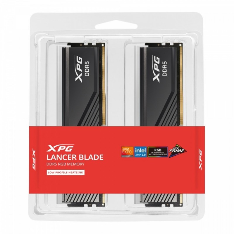 Pamięć XPG Lancer Blade DDR5 6000 32GB (2x16) CL36 RGB czarna