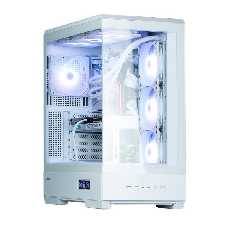 Obudowa P50 DS WHITE Mid-Tower 4x ARGB Fans 