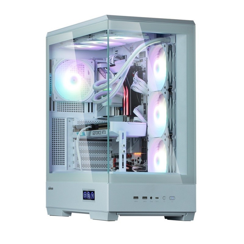 Obudowa P50 DS WHITE Mid-Tower 4x ARGB Fans 