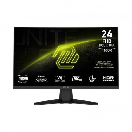 Monitor gamingowy MAG 244C 23,6 cala/LED/FHD/Curv/180Hz/Black Monitor gamingowy MAG 244C 23,6 cala/LED/FHD/Curv/180Hz/Black