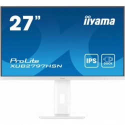 Monitor 27 cali XUB2797HSN-W2 IPS,FHD,USB-C Dock,HAS,300cd,1ms,sRGB99%,100Hz,HDMI,DP-out,USBx4,RJ45,2x2W/5y/ 