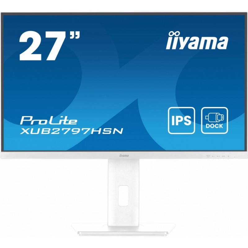 Monitor 27 cali XUB2797HSN-W2 IPS,FHD,USB-C Dock,HAS,300cd,1ms,sRGB99%,100Hz,HDMI,DP-out,USBx4,RJ45,2x2W/5y/ 