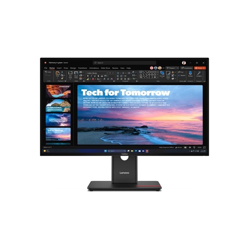 LENOVO ThinkVision T27QD-40 27inch 2560x1440 IPS 120Hz USB-C docking 96W Daisy Chain Epeat Gold TCO10