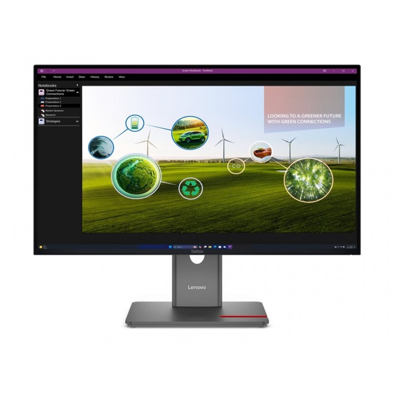 LENOVO ThinkVision P27Q-40 27inch 2560x1440 IPS 120Hz Daisy Chain KVM/eKVM USB-C 15W Factory calibrated panel Epeat Gold TCO10 LENOVO ThinkVision P27Q-40 27inch 2560x1440 IPS 120Hz Daisy Chain KVM/eKVM USB-C 15W Factory calibrated panel Epeat Gold TCO10
