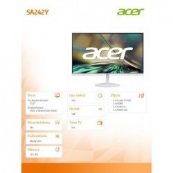 Monitor 24 cale SA242YEWI IPS FHD 100Hz HDMI Biały Monitor 24 cale SA242YEWI IPS FHD 100Hz HDMI Biały