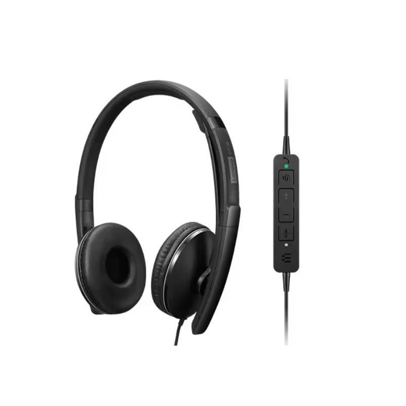 Zestaw słuchawkowy Lenovo Wired ANC Gen 2 Teams 4XD1M45627  Zestaw słuchawkowy Lenovo Wired ANC Gen 2 Teams 4XD1M45627