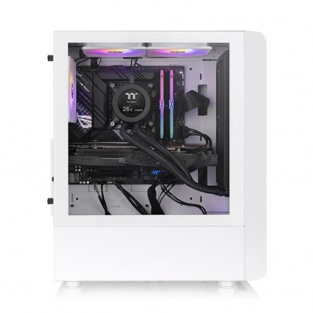 Obudowa - S200 Tempered Glass ARGB 3x12cm Snow Obudowa - S200 Tempered Glass ARGB 3x12cm Snow