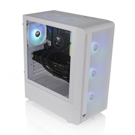 Obudowa - S200 Tempered Glass ARGB 3x12cm Snow Obudowa - S200 Tempered Glass ARGB 3x12cm Snow