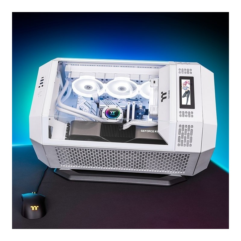 Obudowa - The Tower 300 Tempered Glass x 3, CT140 Fan x 2 Biała