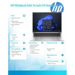 Notebook EliteBook 840 G11 U5-125U 512GB/16GB/W11P/14.0 9G0E5ET Notebook EliteBook 840 G11 U5-125U 512GB/16GB/W11P/14.0 9G0E5ET