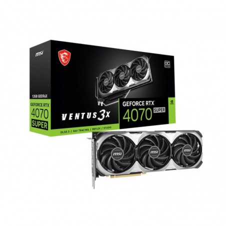 Karta graficzna GeForce RTX 4070 SUPER 12G VENTUS 3X OC GDDRX6 Karta graficzna GeForce RTX 4070 SUPER 12G VENTUS 3X OC GDDRX6