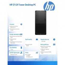 Komputer Z1 TWR G9 i7-14700 512GB/16GB/W11P 8T1P5EA Komputer Z1 TWR G9 i7-14700 512GB/16GB/W11P 8T1P5EA