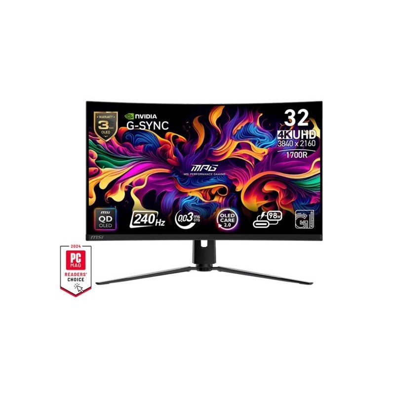Monitor MPG 321CURX QD-OLED/31.5 cala/LED/UHD/Curv/240/Black 