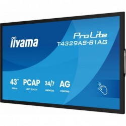 Monitor 43 cale T4329AS-B1AG VA,4K,HDMIx2,USB-C,RJ45,2x10W,WiFi, Android 14, Signal FailOver, Whiteboard, iiSignage (CMS), i Monitor 43 cale T4329AS-B1AG VA,4K,HDMIx2,USB-C,RJ45,2x10W,WiFi, Android 14, Signal FailOver, Whiteboard, iiSignage (CMS), i