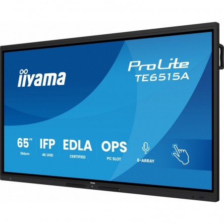 Monitor 65 cali TE6515A-B1AG IPS,4K,40pkt,550cd,DeepContrast-IR+, HDMI x2,DP,USB-C, 2 x 20W, OPS Slot x1, 5xUSB, 2xRJ45,8-Arr Monitor 65 cali TE6515A-B1AG IPS,4K,40pkt,550cd,DeepContrast-IR+, HDMI x2,DP,USB-C, 2 x 20W, OPS Slot x1, 5xUSB, 2xRJ45,8-Arr