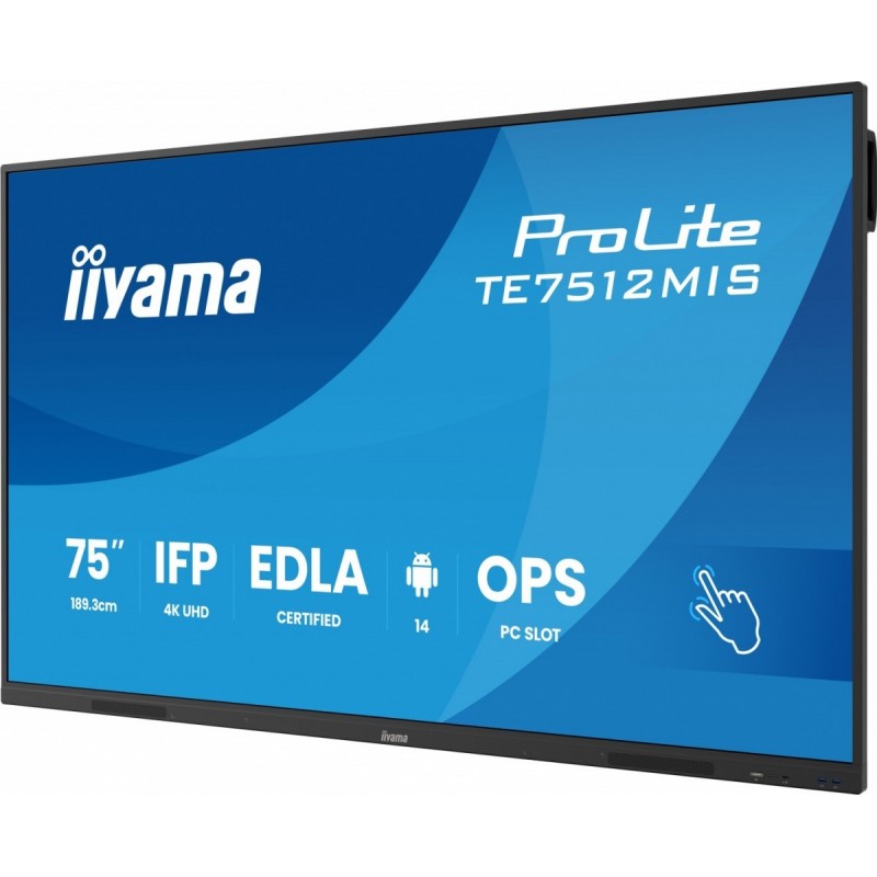 Monitor 75 cali TE7512MIS-B4AG 40pkt,IPS,4K,24/7,7H, ANDROID 14, RK3576, 8/128GB, EDLA, Essential Monitor 75 cali TE7512MIS-B4AG 40pkt,IPS,4K,24/7,7H, ANDROID 14, RK3576, 8/128GB, EDLA, Essential