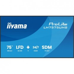 Monitor 75 cali LH7575UHS-B2AG,24/7,IPS,ANDROID.11,4K,  WiFi,         iiSignage2, FailOver, EShare, 24/7, full daisy chain 