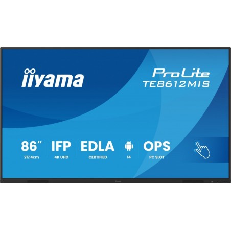 Monitor 86 cali TE8612MIS-B4AG 40pkt,IPS,4K,24/7,7H, ANDROID 14, RK3576, 8/128GB, EDLA, Essential Monitor 86 cali TE8612MIS-B4AG 40pkt,IPS,4K,24/7,7H, ANDROID 14, RK3576, 8/128GB, EDLA, Essential