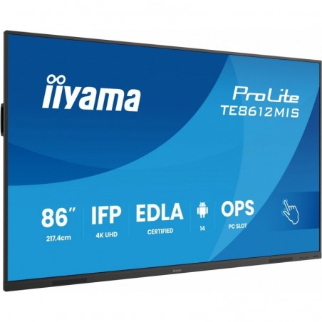 Monitor 86 cali TE8612MIS-B4AG 40pkt,IPS,4K,24/7,7H, ANDROID 14, RK3576, 8/128GB, EDLA, Essential Monitor 86 cali TE8612MIS-B4AG 40pkt,IPS,4K,24/7,7H, ANDROID 14, RK3576, 8/128GB, EDLA, Essential