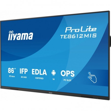 Monitor 86 cali TE8612MIS-B4AG 40pkt,IPS,4K,24/7,7H, ANDROID 14, RK3576, 8/128GB, EDLA, Essential Monitor 86 cali TE8612MIS-B4AG 40pkt,IPS,4K,24/7,7H, ANDROID 14, RK3576, 8/128GB, EDLA, Essential