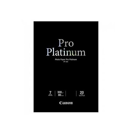 Canon PT-101 Photo Paper PRO Platinum, PT-101, foto papier, mikroporowata powierzchnia typ połysk, 2768B067, biały, A2, 16.54x Canon PT-101 Photo Paper PRO Platinum, PT-101, foto papier, mikroporowata powierzchnia typ połysk, 2768B067, biały, A2, 16.54x
