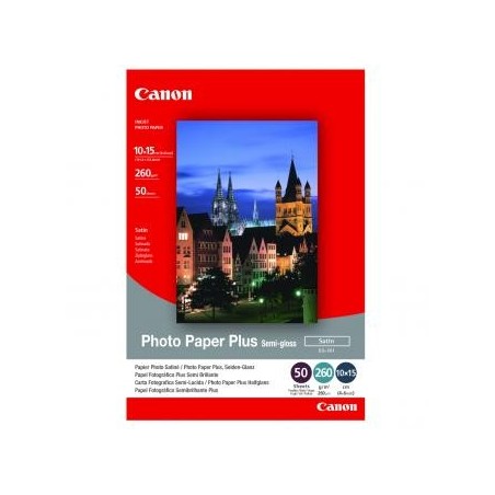 Canon Photo Paper Plus Semi-G, SG-201 S, foto papier, półpołysk, satynowy typ 1686B015, biały, 10x15cm, 4x6", 270 g/m2, 50 s Canon Photo Paper Plus Semi-G, SG-201 S, foto papier, półpołysk, satynowy typ 1686B015, biały, 10x15cm, 4x6", 270 g/m2, 50 s