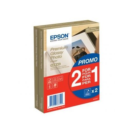 Epson Premium Glossy Photo Pa, C13S042167, foto papier, promo 1+1 gratis typ połysk, biały, 10x15cm, 4x6", 255 g/m2, 2x40 szt. Epson Premium Glossy Photo Pa, C13S042167, foto papier, promo 1+1 gratis typ połysk, biały, 10x15cm, 4x6", 255 g/m2, 2x40 szt.