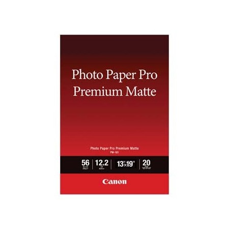 Canon Photo paper premium matte, PM-101, foto papier, matowy, 8657B007, biały, A3+, 13x19", 210 g/m2, 20 szt., atrament Canon Photo paper premium matte, PM-101, foto papier, matowy, 8657B007, biały, A3+, 13x19", 210 g/m2, 20 szt., atrament